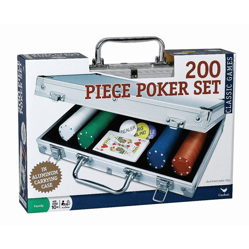 Cardinal Industries 200 pc Poker Set In Aluminum Case (Styles Will Vary)