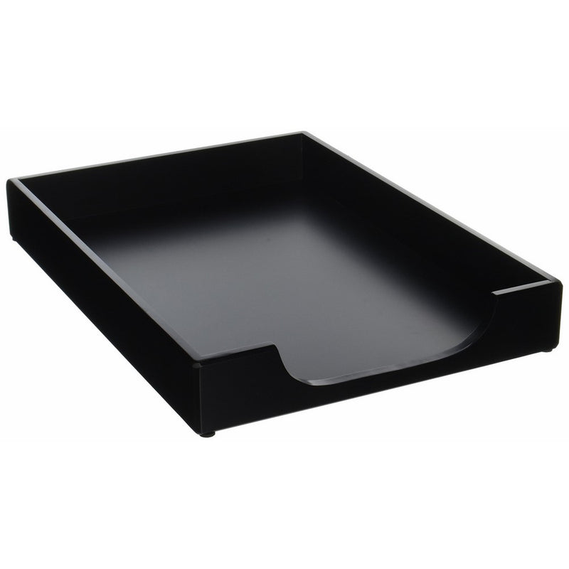 Rolodex 62546 Elegant Warm Metropolitan Look. Desk Tray, Legal, Black