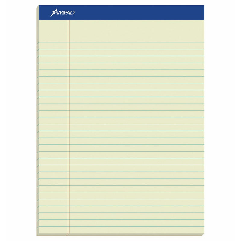 Ampad TOP20375 20-375 Evidence Greentint Legal Ruled Pads, 8-1/2 x 11-3/4, 50 Sheets/pad, Dozen