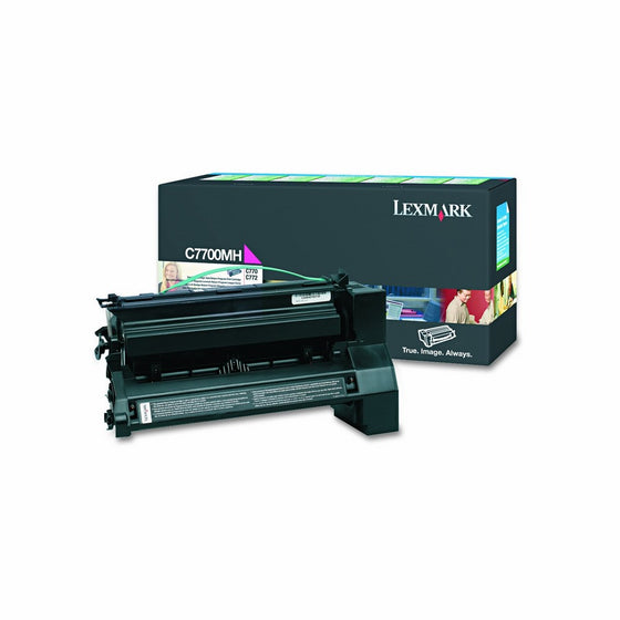 Lexmark C7700MH High-Yield Toner, 10000 Page-Yield, Magenta