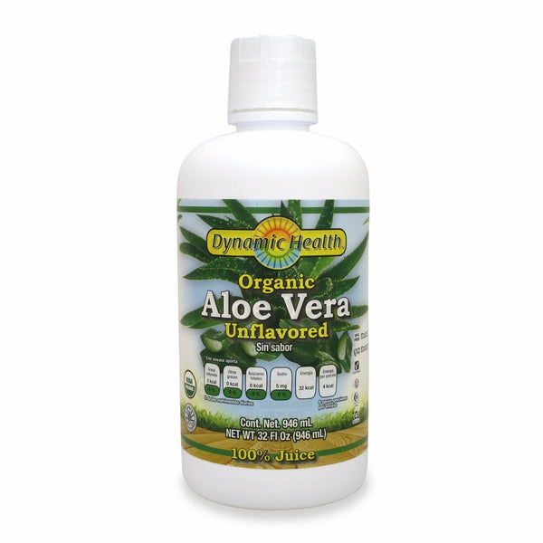 Dynamic Health Organic Aloe Vera, sin sabor, 946 ml