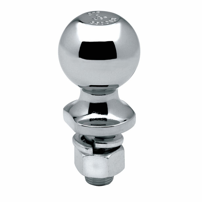 Reese 63889 Packaged Class II Hitch Ball, Chrome - 2" Ball x 3/4" x 2-3/8", 3,500 lbs.