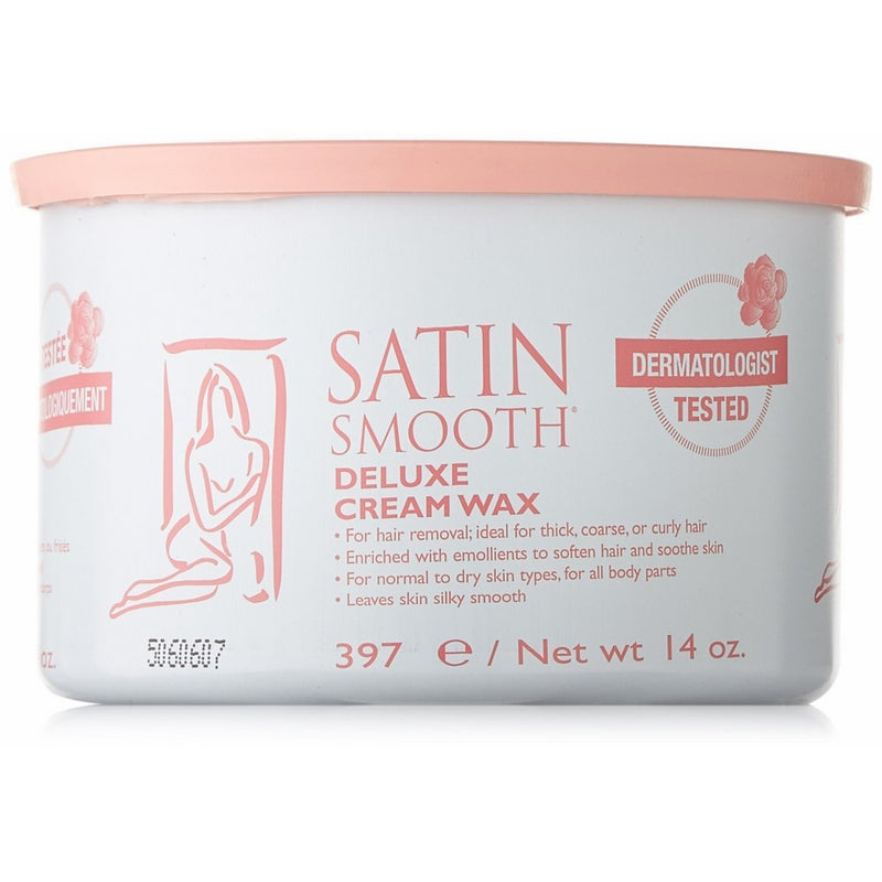 Satin Smooth Deluxe Cream Pot Wax, 14 Ounce