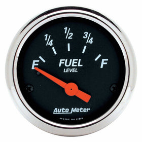 Auto Meter 1425 Designer Black Fuel Level Gauge