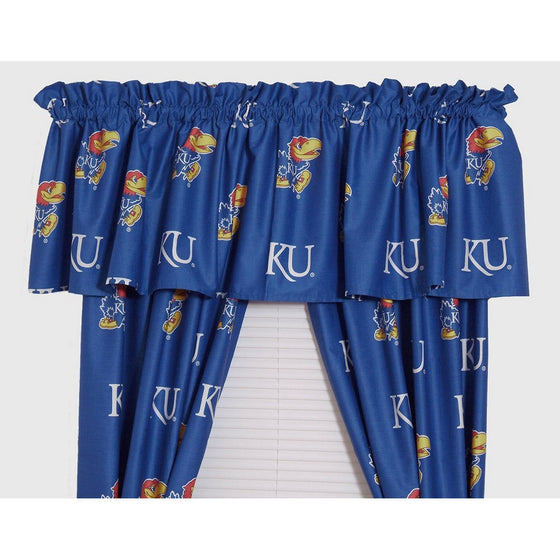 College Covers Kansas Printed Curtain Valance