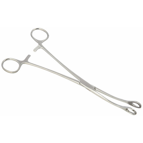 Grafco 2734 Foerster Sponge Forceps, Curved, Serrated, 9-1/2 Length