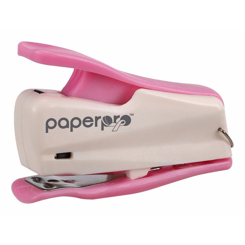 PaperPro inCOURAGE 12 Reduced Effort Nano Mini Stapler, 12 Sheets, Pink/White (1888)