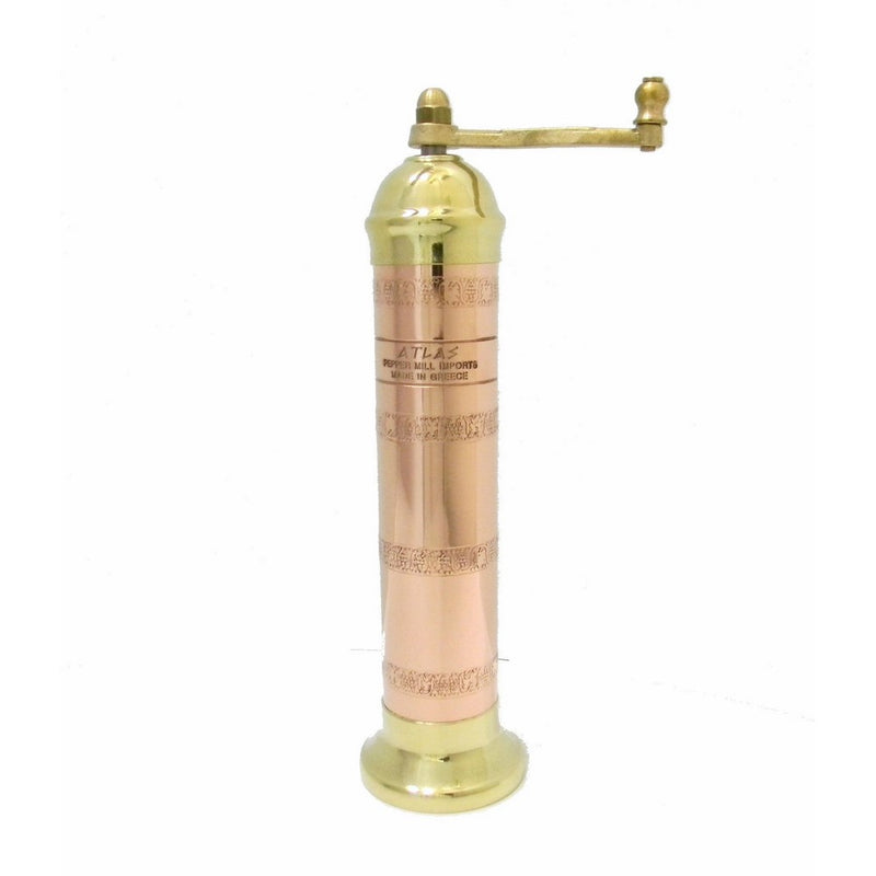 Pepper Mill Imports Atlas Salt Mill, Copper/Brass, 9"