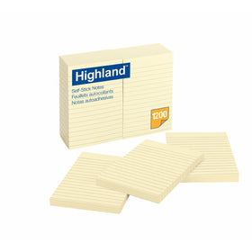 Highland Notes, 4 x 6-Inches, Yellow, 100 Sheets per pad, 12-Pads/Pack, (6609)