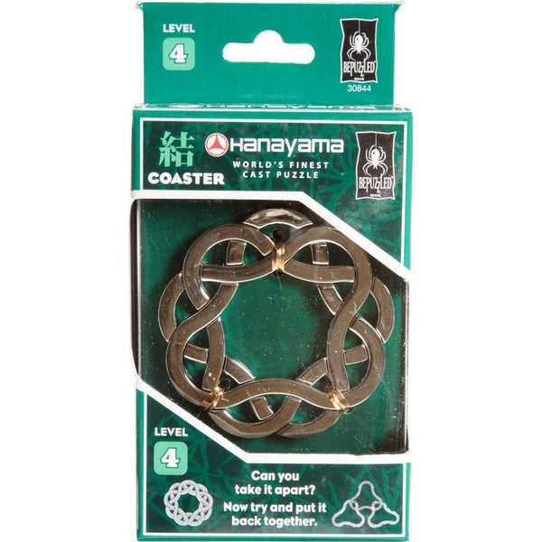 COASTER Hanayama Cast Metal Brain Teaser Puzzle (Level 4)