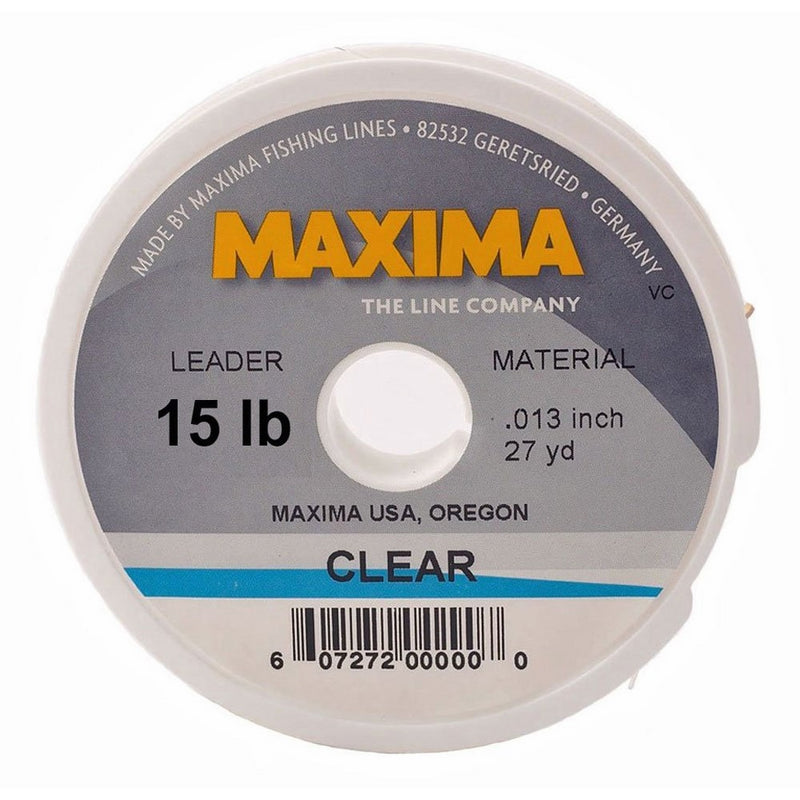 Maxima Fishing Line Leader Wheel, Clear, 15-Pound, 27-Yard