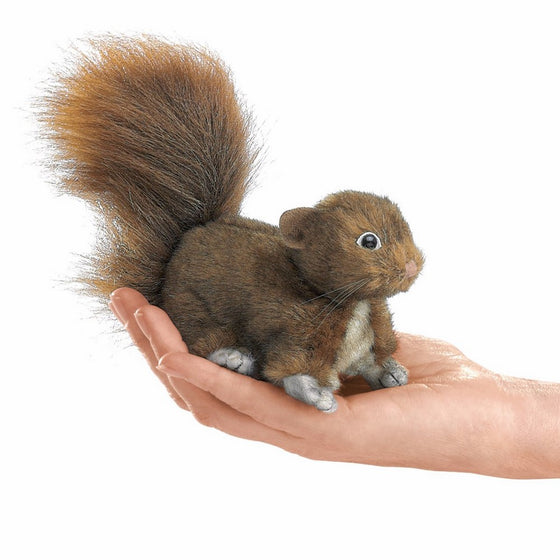 Folkmanis Mini Red Squirrel Finger Puppet
