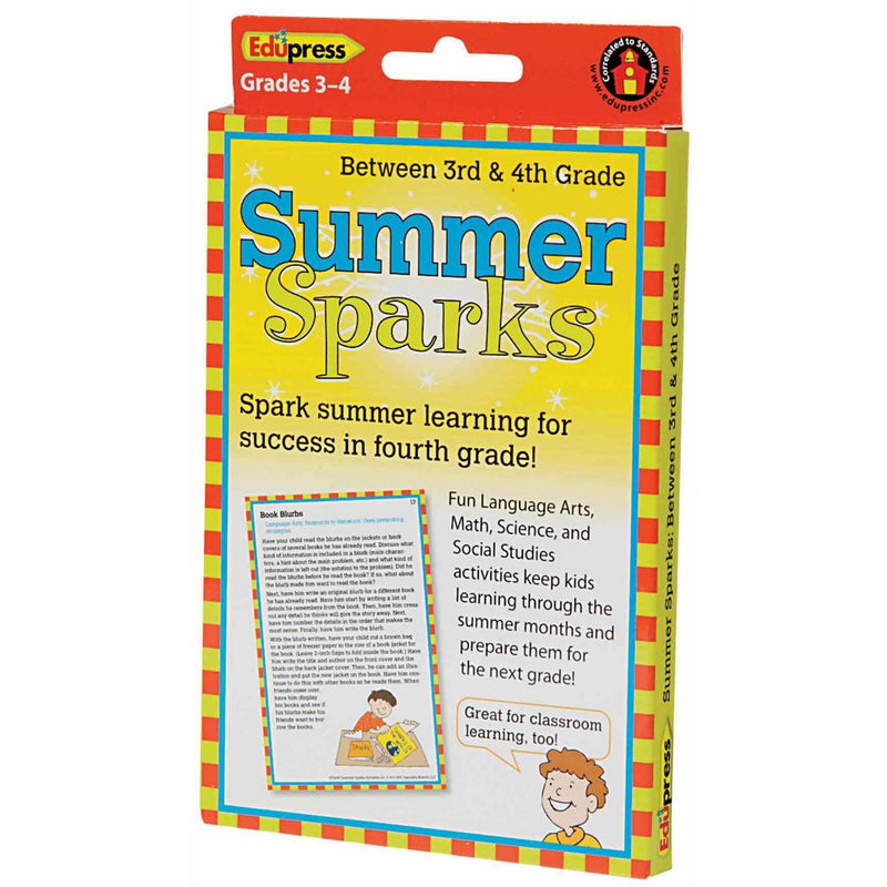 Summer Sparks Activity Cards, Between Grade 3 and Grade 4