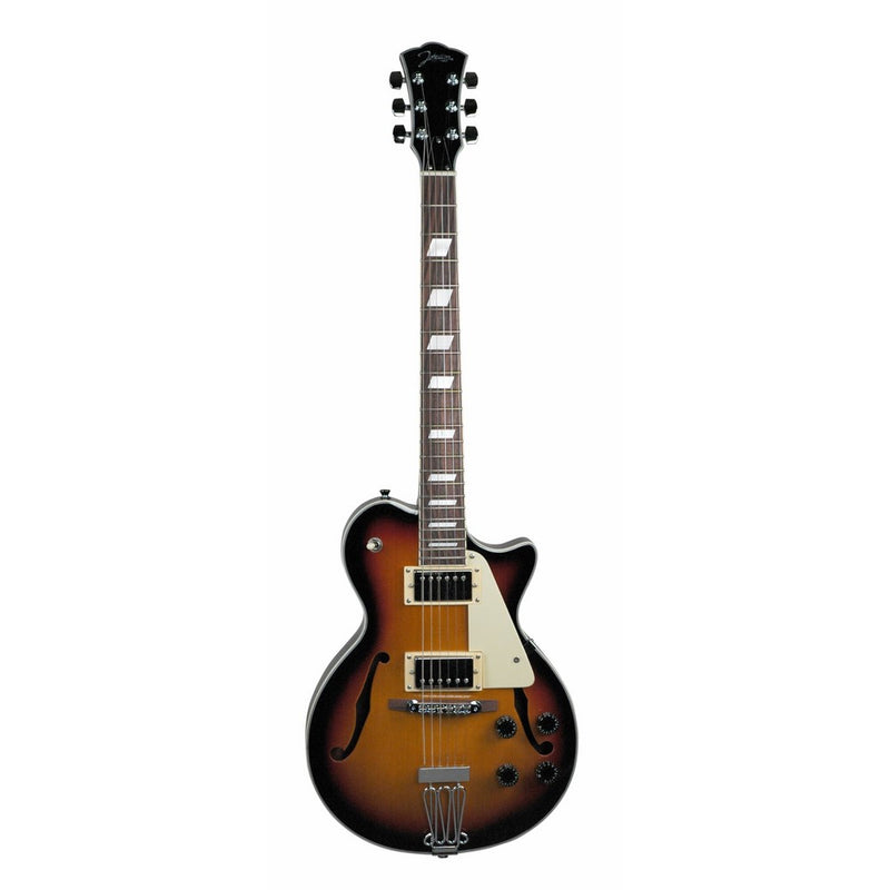 Johnson JH-100-S Delta Rose Electric Guitar, Sunburst