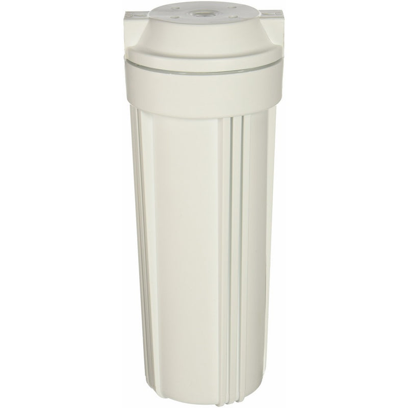 White filter housing sump for reverse osmosis 10" RO canister 1/4"