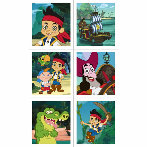 Hallmark Jake and the Never Land Pirates Stickers 4 Sheets