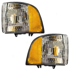 Driver and Passenger Park Signal Corner Marker Lights Lamps Lenses Replacement for Dodge Pickup Truck 55054773AD 55054772AD