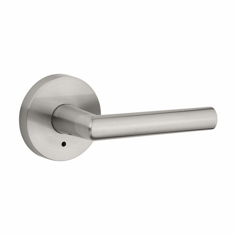 Kwikset 91550-003 Milan Round Bed/Bath Lever in Satin Nickel
