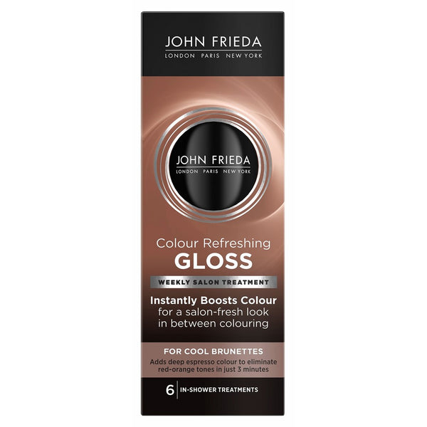 John Frieda Colour Refreshing Gloss, Cool Brunette, 6 Ounce