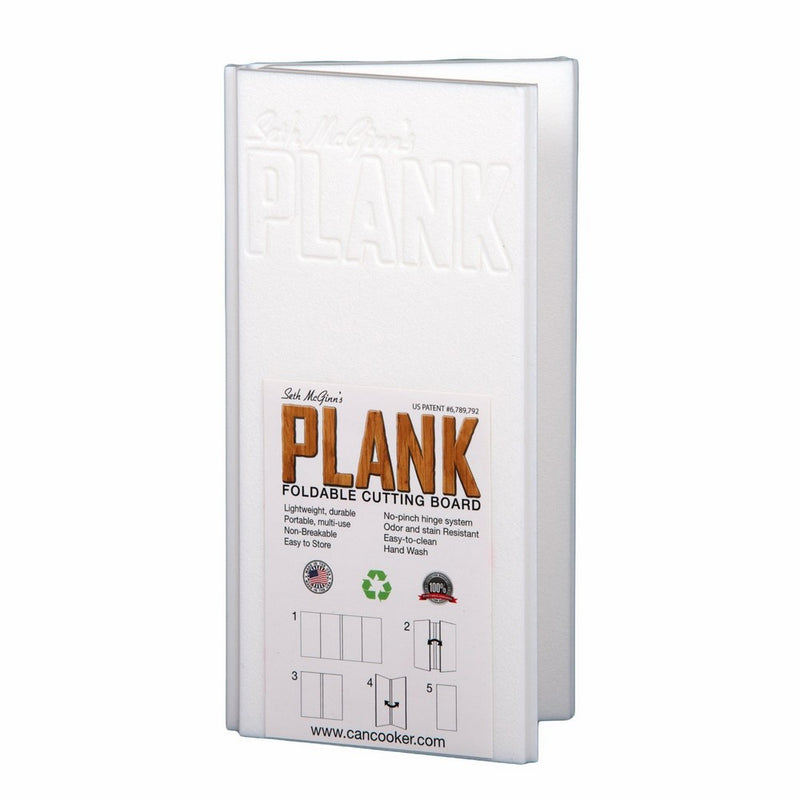 Can Cooker Medium Plank Foldable Cutting Board, White