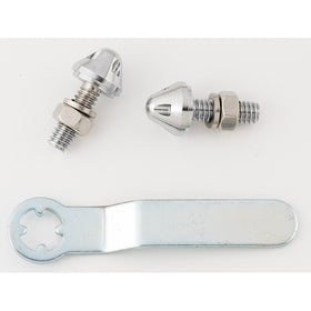 Bell 45915-8 Chrome Anti-Theft License Plate Fasteners 2 Count