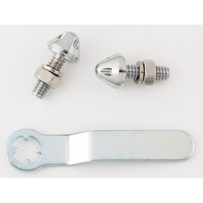 Bell 45915-8 Chrome Anti-Theft License Plate Fasteners 2 Count