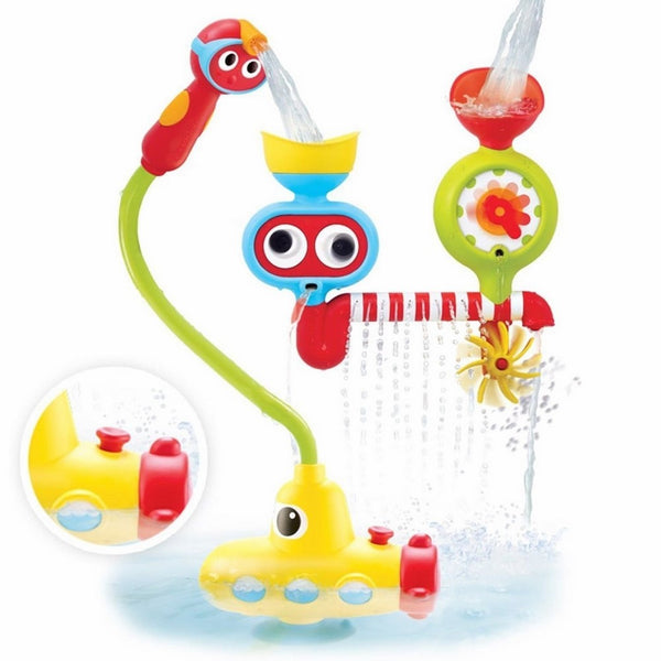 Yookidoo Bath Toy - Submarine Spray Station - Battery Operated Water Pump With Hand Shower And More