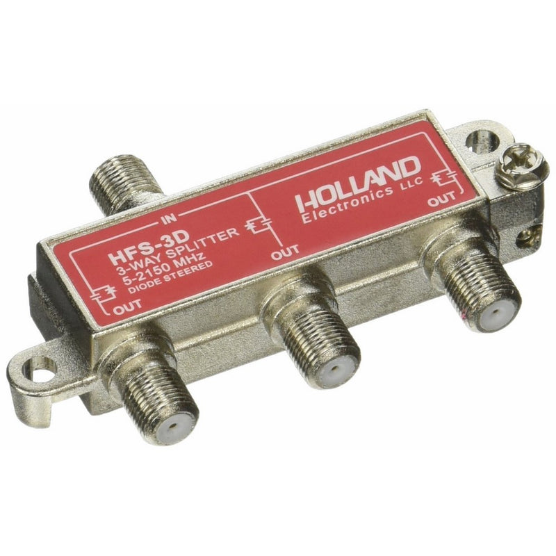 3-Way HD RF Cable TV 2150 Mhz Splitter