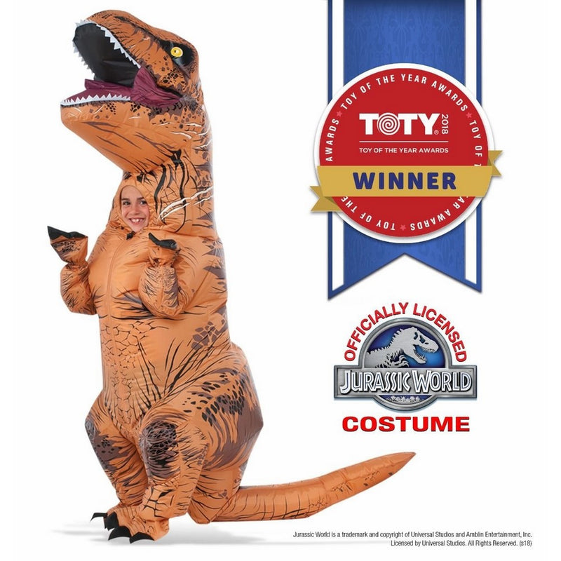 Rubie's Jurassic World T-Rex Inflatable Costume, Child's Size Small