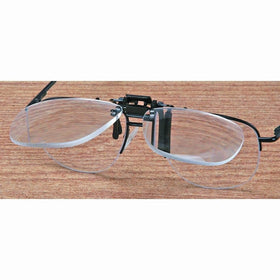 3x Jewelers Clip On Flip Up Magnifier Eyeglass Lens Reading Glasses