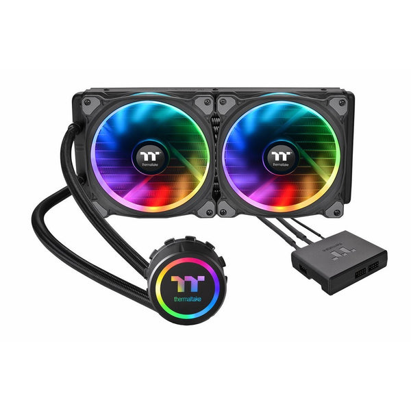 Thermaltake Floe Dual Riing RGB 280 TT Premium Edition PWM TR4 LGA2066 Ready AIO Liquid Cooling System CPU Cooler CL-W167-PL14SW-A