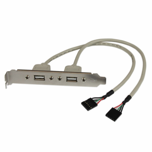 StarTech.com 2 Port USB A Female Slot Plate Adapter (USBPLATE)