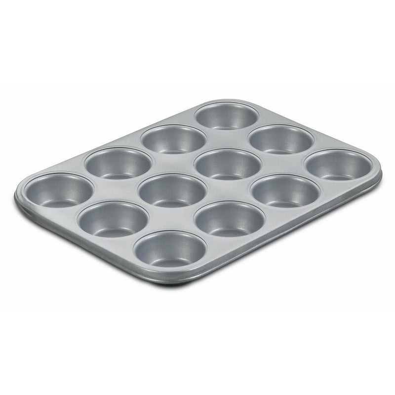 Cuisinart AMB-12MP Chef's Classic Nonstick Bakeware 12-Cup Muffin Pan, Silver