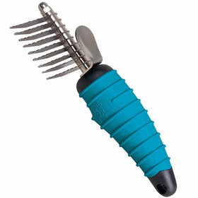 Master Grooming Tools Ergonomic Dematting Tools — Molded Tools for Grooming Dogs - 9-Blade Comb, 6"