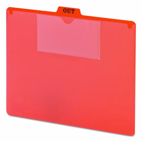 Smead 51920 Poly Out Guide, Two-Pocket Style, 1/5 Tab, Letter, Poly, 5 x 3 (Box of 50)