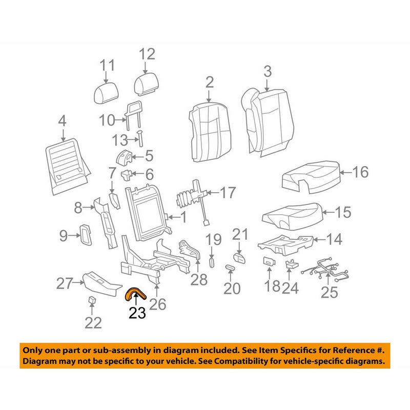 GENERAL MOTORS 19122674 HANDLE ASMP SEAT RECL LT CASHMERE CASHMERE