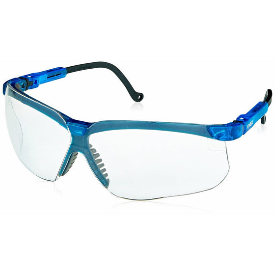 Uvex S3240X Genesis Safety Eyewear, Vapor Blue Frame, Clear UV Extreme Anti-Fog Lens