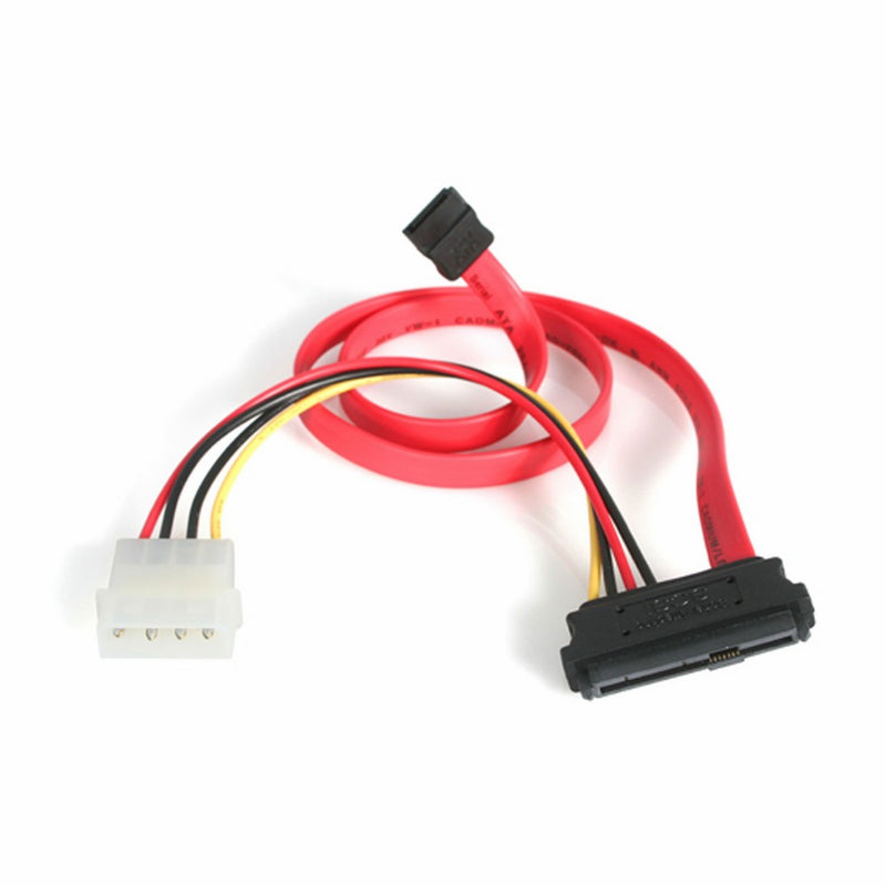 StarTech 18-Inch SAS 29 Pin to SATA Cable with LP4 Power (SAS729PW18)