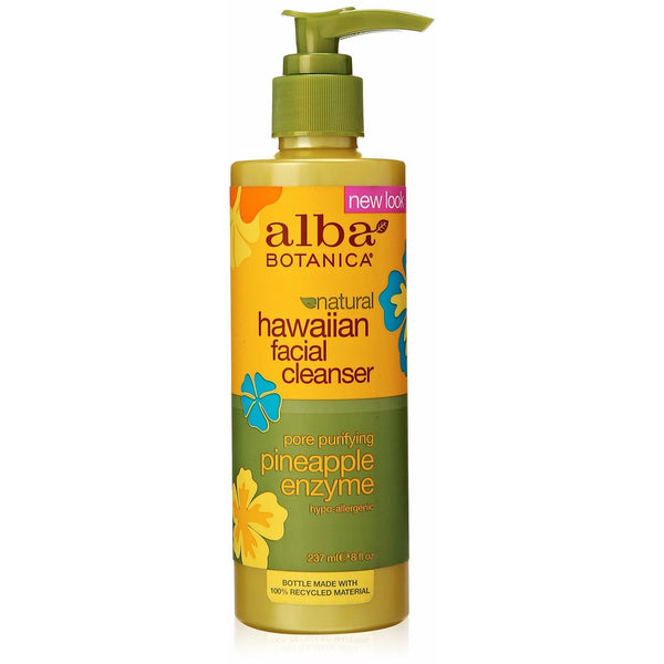 Alba Botanica Hawaiian Enzyme Face Cleanser, Pineapple, 8 oz