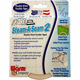 Warm Company Steam-A-Seam 2 Double Stick Fusible Web 1/4"X40 Yards