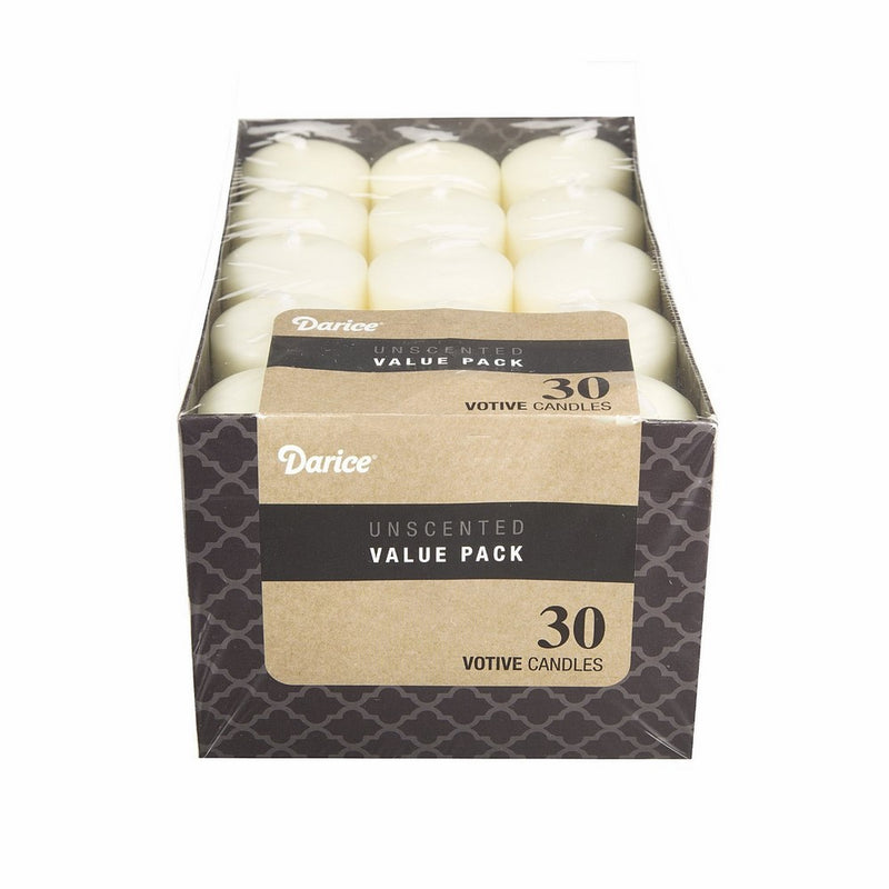 Dynamic Collections Unscented 12 Hour Votive Candles 1.4"X1.8" 30/Pkg Ivory