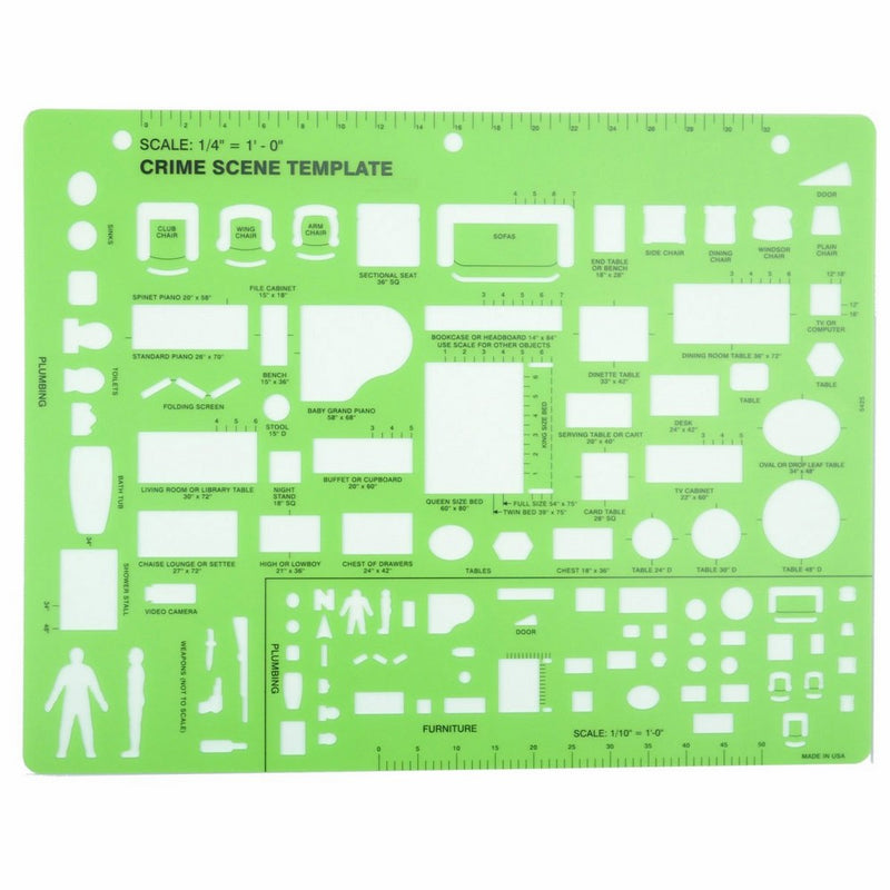 Crime Scene Drawing Template