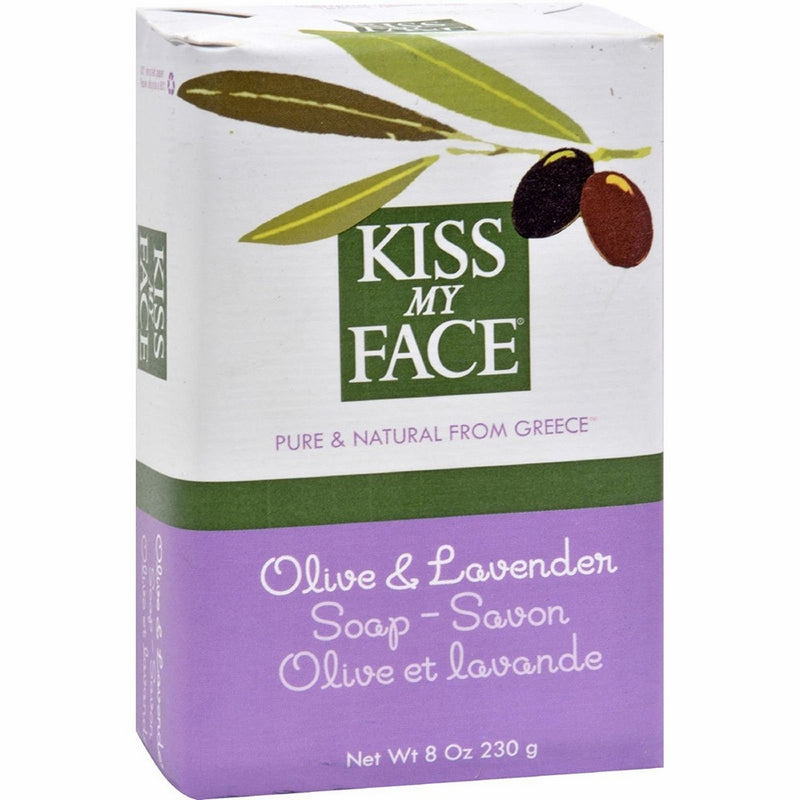 Kiss My Face Olive Oil & Lavender Bar Soap 8 oz (Pack of 5)