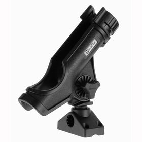 Scotty #230-BK Powerlock Black Rod Holder with #241 Side Deck Mount