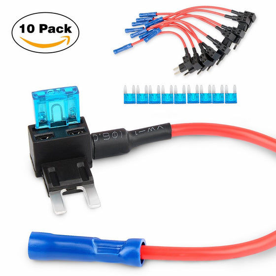GOOACC GA0005 Tap Adapter Mini Atm Apm Blade Fuse Holder-10 Pack