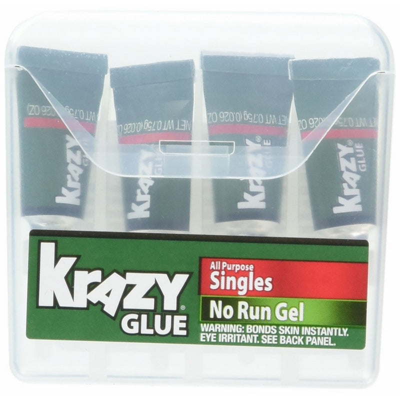 Elmer's Instant Krazy Glue All-Purpose Gel with Single Use Tube, 0.75G, Clear (KG86748SN)