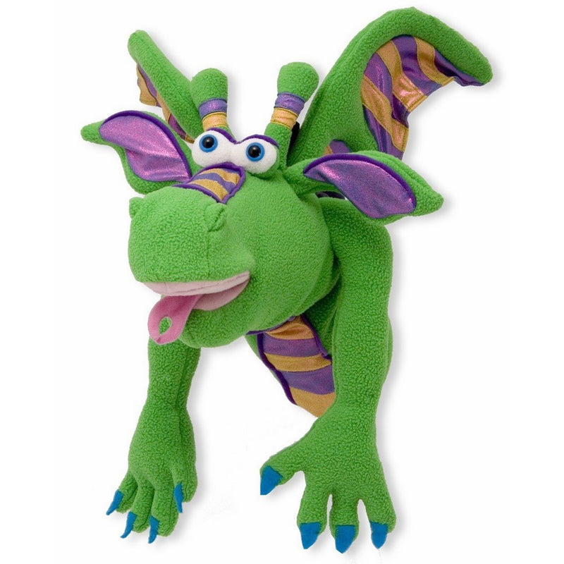 Melissa & Doug Smoulder the Dragon Puppet With Detachable Wooden Rod for Animated Gestures