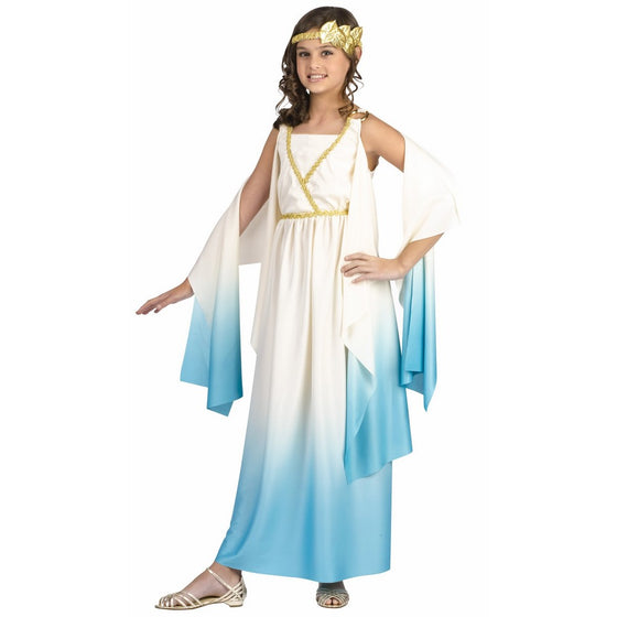 Fun World Girls Greek Goddess Costume, Beige, Medium 8-10
