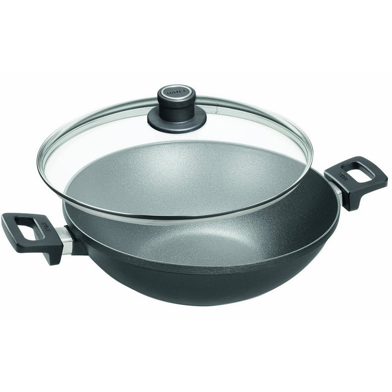 Woll Nowo Titanium Wok with Side Handles and Lid, 12.5-Inch