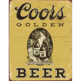 COORS Golden Vintage Tin Sign , 12x16
